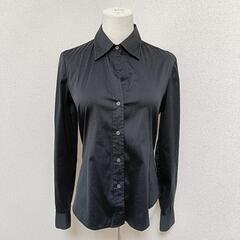 theory セオリー 長袖シャツ トップス ブラック 2 レディースの画像