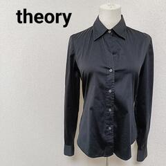 theory セオリー 長袖シャツ トップス ブラック 2 レディース