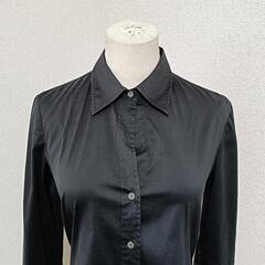 theory セオリー 長袖シャツ トップス ブラック 2 レディースの画像
