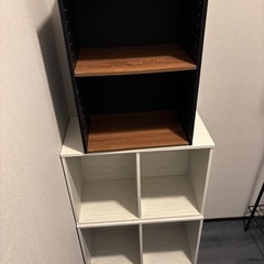 2段カラーボックス