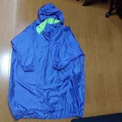 reco　 レインポンチョ　フード収納付き男女兼用LL