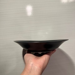 ニトリのカレー皿(黒)の画像