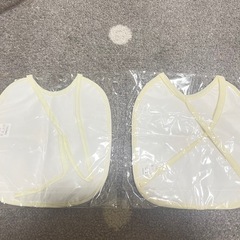 JAL お食事エプロン　よだれかけ　スタイ 未使用　2枚組の画像