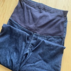 マタニティ　ハイウェストデニム　Sの画像