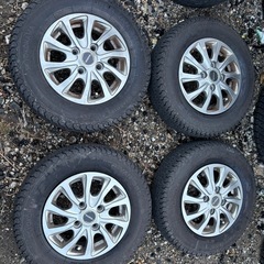 BS製美品アルミホイールとヨコハマY355  145R12 6PR   4本セット