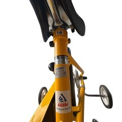 子供用　自転車　補助輪付き　16インチ　イエローの画像