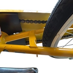 子供用　自転車　補助輪付き　16インチ　イエローの画像