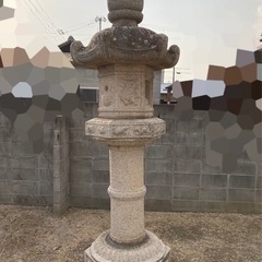 奥の院型　六角石灯篭② 石の燈籠（とうろう）【引き取り限定　兵庫県エリア】の画像