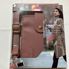【新品】エレコム スマートフォン用 ショルダーポーチ ミニマリスト スリム ピンクの画像