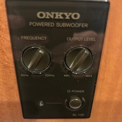 ONKYO サブウーファー　 SL-105の画像