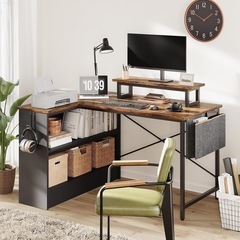 L字デスクの画像