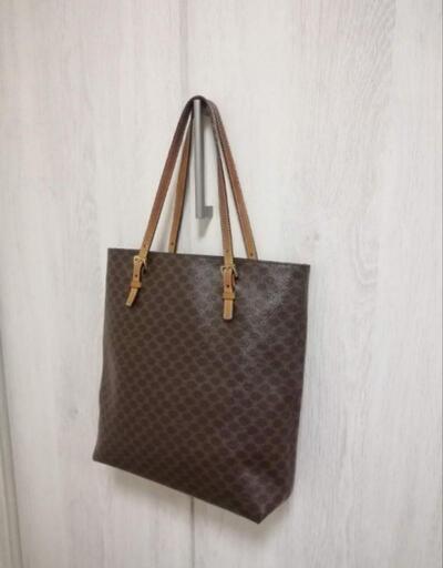 CELINE　セリーヌ　マカダム柄　ショルダートートバッグ
