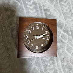 置き時計　無印良品　ブラウン　アナログ　
