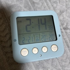 置き時計　目覚まし　ブルー　デジタル　かわいい