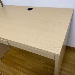 ノルム 木製デスク2 W100cm　引き出し付きの画像