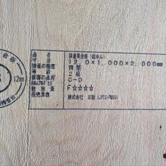 合板です。現場で材料の梱包材