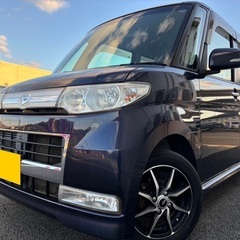 低走行9万キロ☆月々9千円〜分割可❗️車検2年付き！【名義変更代込み】広い車内！大人気‼️ダイハツ タントカスタム☆Bluetoothナビ付き☆走行中DVD見れます☆社外アルミ☆事故修復歴無し☆電動スライドドア☆ドライブレコーダー☆そのまま乗って帰れます！の画像