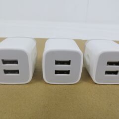 16個あり USB-AC アダプター USB2ポート PT-WC-13 ホワイト 5V 2.1Aの画像