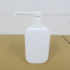 未使用品 液体用 詰め替えボトル UP047674 まとめて9個セット ディスペンサー 角ボトル 消毒液 幅8cm×奥行11cm×高さ18cmの画像