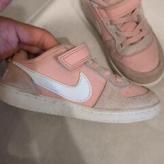 ナイキ　NIKE　女の子　ピンク　スニーカー　運動靴　16cmの画像