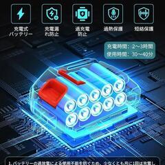 ✨キャンプ・掃除で活躍✨ブロワー 充電式 コードレス マキタ18Vバッテリー対応の画像