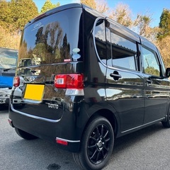 Bluetoothナビ付き☆月々9千円〜分割可❗️車検2年付き！【名義変更代込み】広い車内！大人気‼️ダイハツ タント☆ナビ付き☆走行中DVD見れます♪ETC付き☆黒色社外アルミ☆スライドドア☆ドライブレコーダー☆そのまま乗って帰れます！の画像