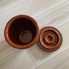 漬物容器　陶器　まる壺　丸壺の画像