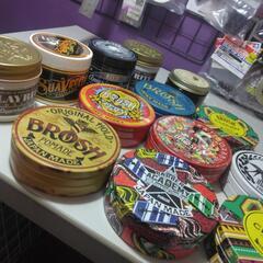 ポマード、レトロ缶の画像