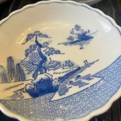 旧家整理品　古伊万里　印判染付　15枚まとめて売りの画像