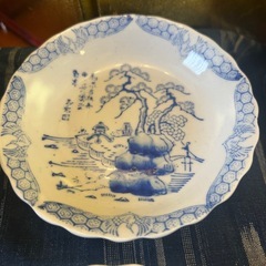 旧家整理品　古伊万里　印判染付　15枚まとめて売りの画像