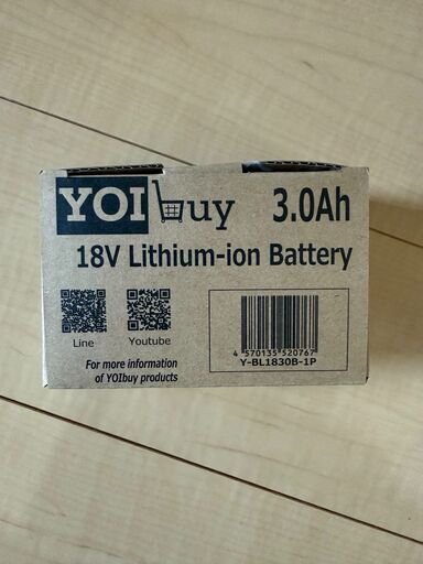 3.0 Ah 18V バッテリー