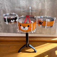豆しば三兄弟　キッズドラム　楽器　ドラム　ドラムセット　おもちゃ