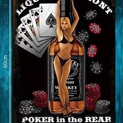 チャンス!! OPENING SALE!! 大型60cm ピンナップガール☆メタル看板