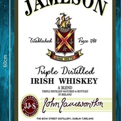 大型60cm　JAMESON ★メタル看板★アメリカン・ガレージ★新品