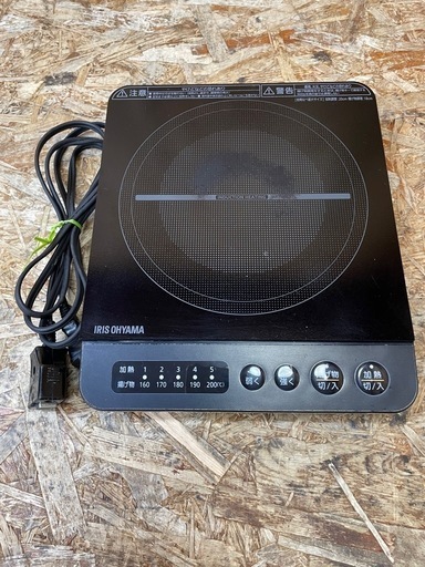 (s7023) アイリスオーヤマ IHコンロ 卓上 IHK-T38-B ブラック 1000W IHクッキングヒーター 2021年式 調理器 15A 50/60Hz