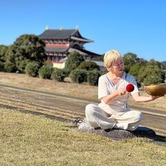 平城宮跡で外ヨガ／初心者歓迎／春風のパークヨガ棒とシンギングボウル音浴会の画像