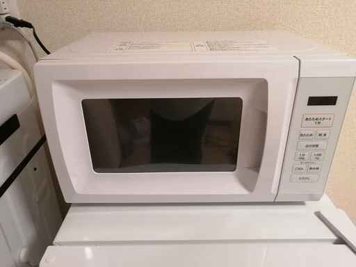 最適あたため シンプル簡単操作 電子レンジ ホワイト OB-R17TA-W