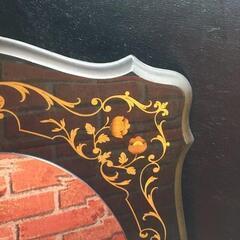 【リサイクルストアスターズ吉野店】【イタリア製‼】Demain アンティーク風 壁掛け鏡 花柄 カフェ店風 西洋の画像