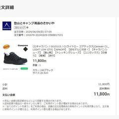 ジャンク品　登山靴　２６．５ｃｍ　キャラバンの画像