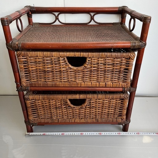 低めのラタン家具　オールド