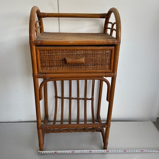 小さいラタン家具　オールド家具