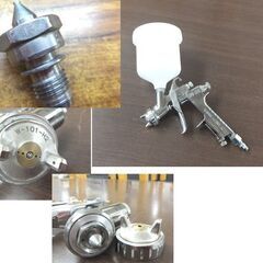 アネスト岩田 低圧スプレーガン LPH-300 ノズル口径1.3mm センターカップ付き エアーキャップ W-101-H2付 現状品 札幌市 屯田店の画像