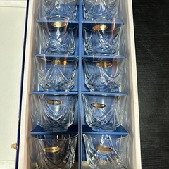 未使用 GLASS カットグラス 10個セット