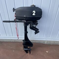 2馬力ボートセット　2馬力エンジンマーキュリー　リョービボートエース　ドーリ付　おまけ付きの画像