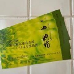 池坊　花展前売り券差し上げます