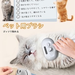 ✨新品✨ MOCEMTRY ペット用ブラシ 噴霧式ペットブラシ 水タンク付きの画像