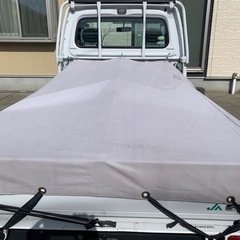軽トラック　荷台シートフレームと厚手シートの画像