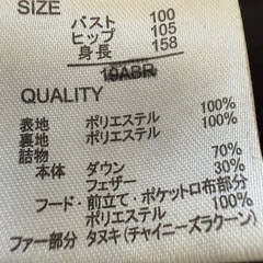 ダウンコートの画像