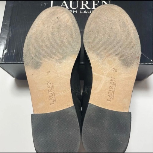 【美品】牛革 lauren ralphlauren ショートブーツ