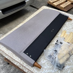 【ダブルベッド/IKEA】ベッドフレームのみ　家具　イケアの画像
